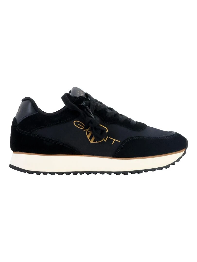 Basket Basse Cuir Gant Bevinda Noir