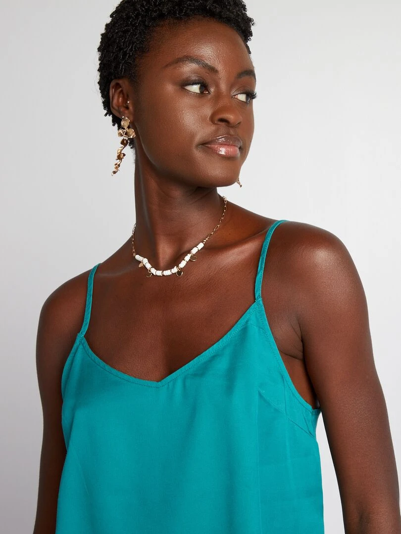 Top à fines bretelles   Vert