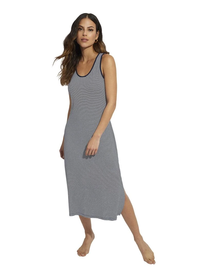 Robe longue estivale dos nageur Complementos Bleu