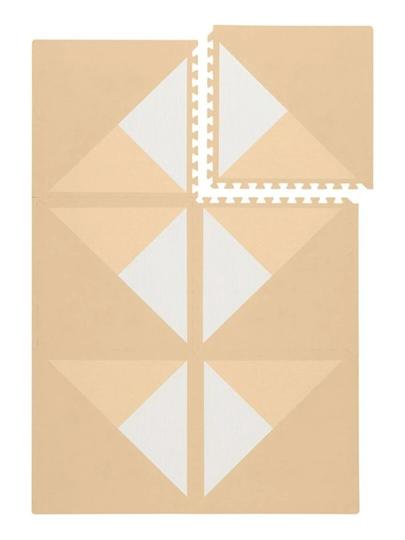 Tapis de jeu mousse KYTE PUZZLEMAT WHEAT Jaune clair