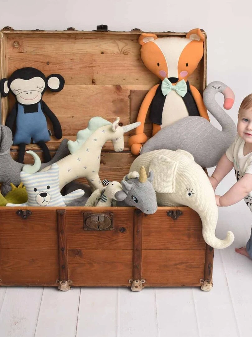 Peluche mobile musicale  éveil bébé  Ourson   Blanc