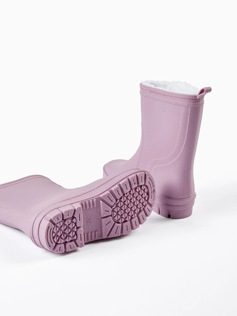 Bottes en caoutchouc avec doublure polaire pour fille   NORTHERN CALLING   Violet