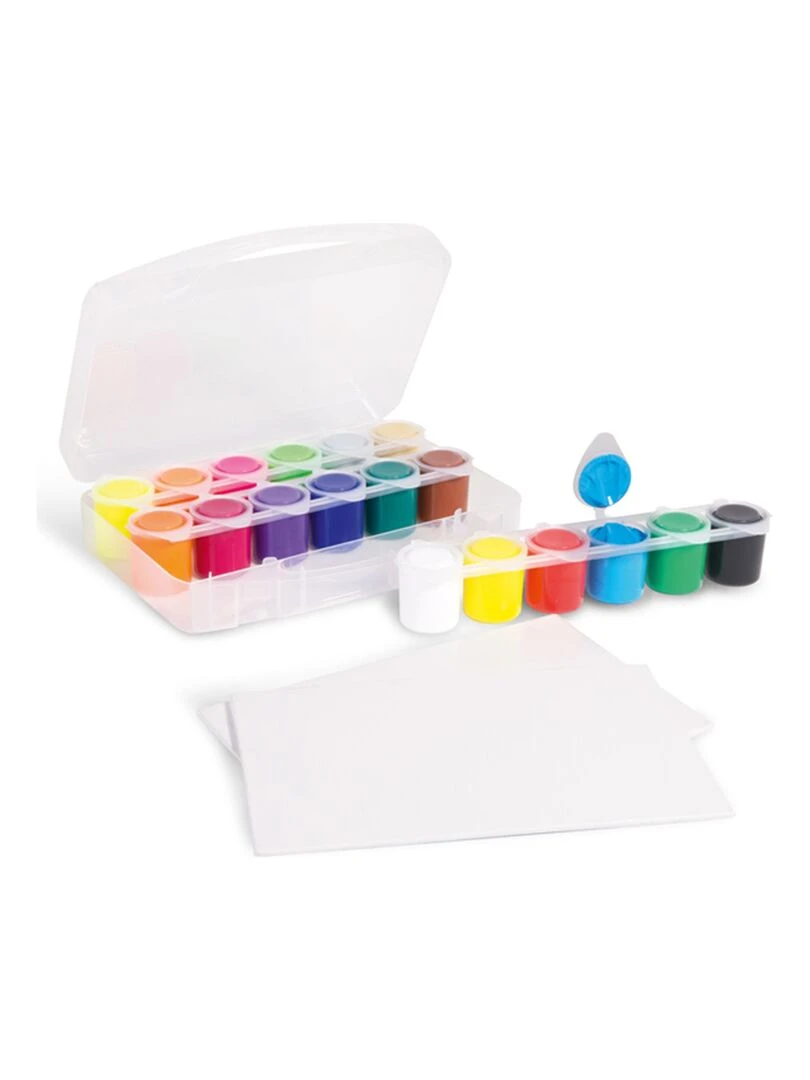 Coffret 18 peintures acrylique 25 ml N/A