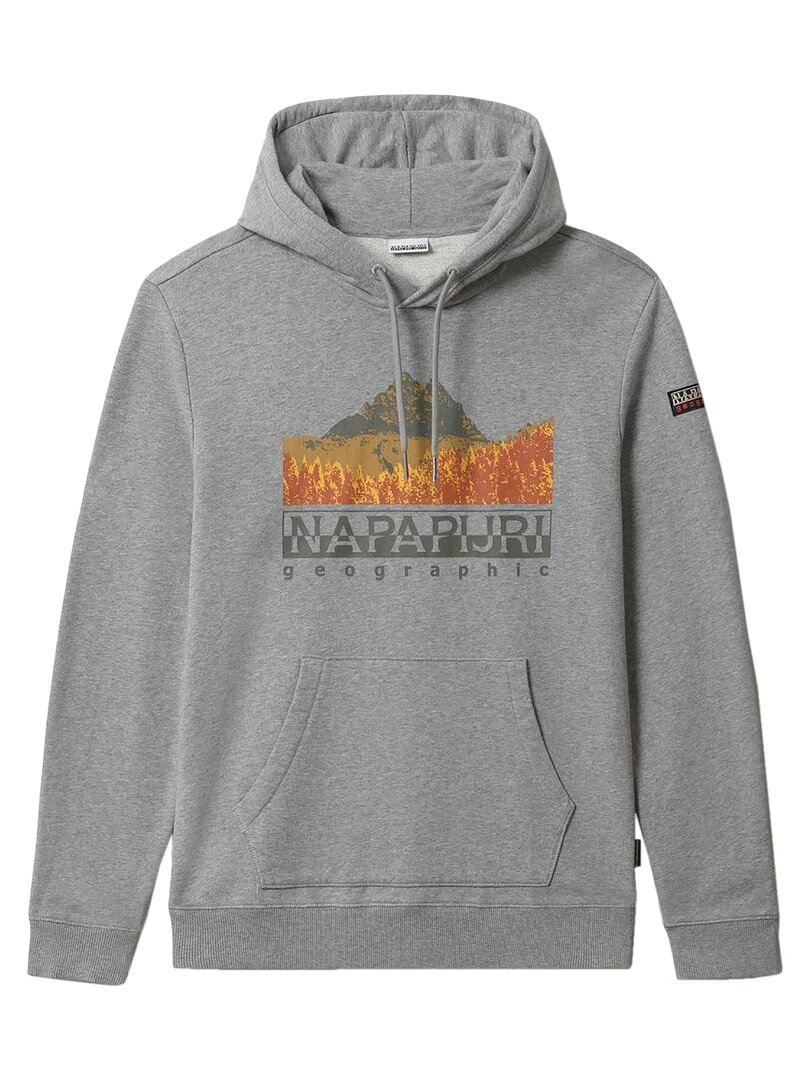 Sweat à Capuche Napapiji Bett Gris