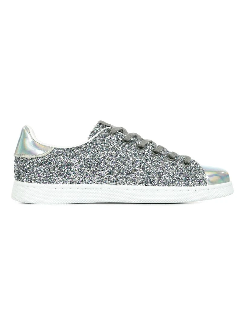 Baskets Victoria Deportivo Tennis Glitter Y Espero   Noir