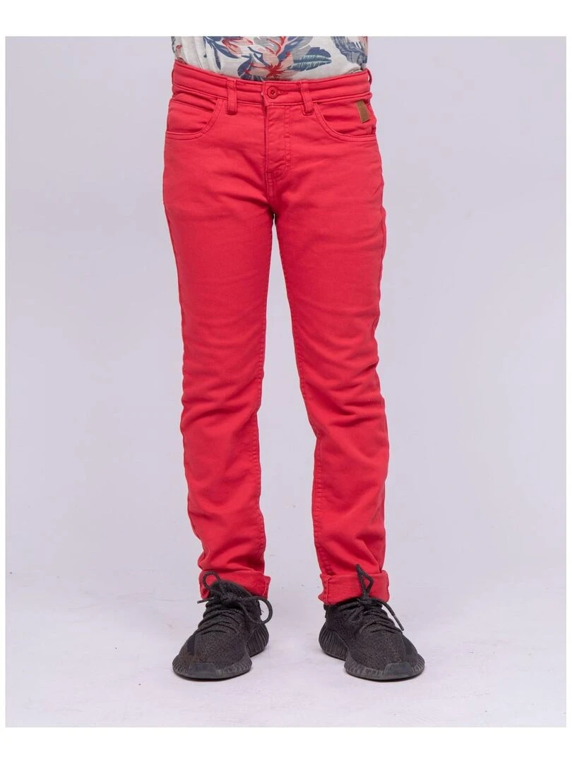 Pantalon chino CANDELO J Rouge