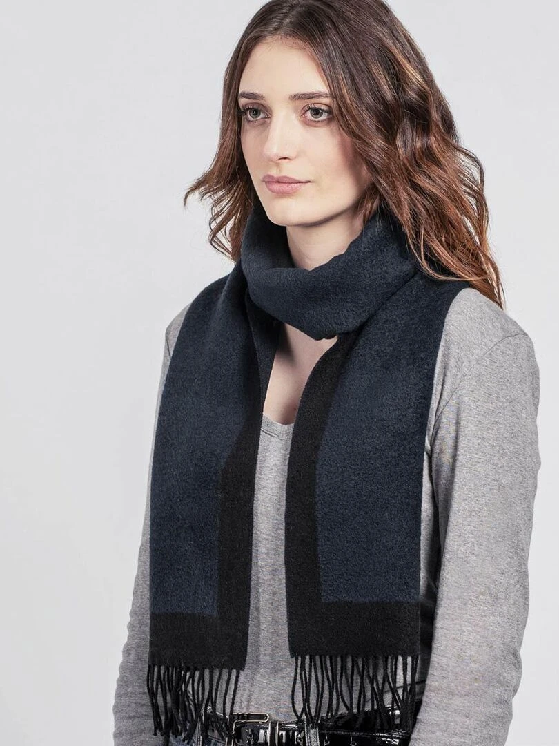 Echarpe Wanda Fabriqué en France Bleu ardoise