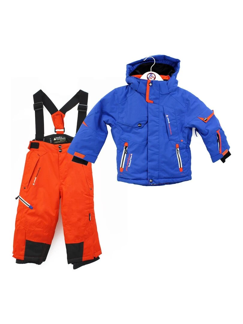 Ensemble de ski garçon ECOSMIC PEAK MOUNTAIN Bleu Orange