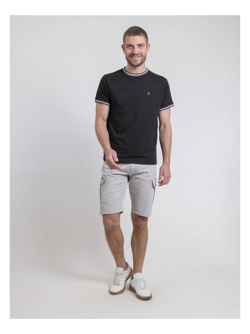 T shirt col rond NOPILIAS   Noir