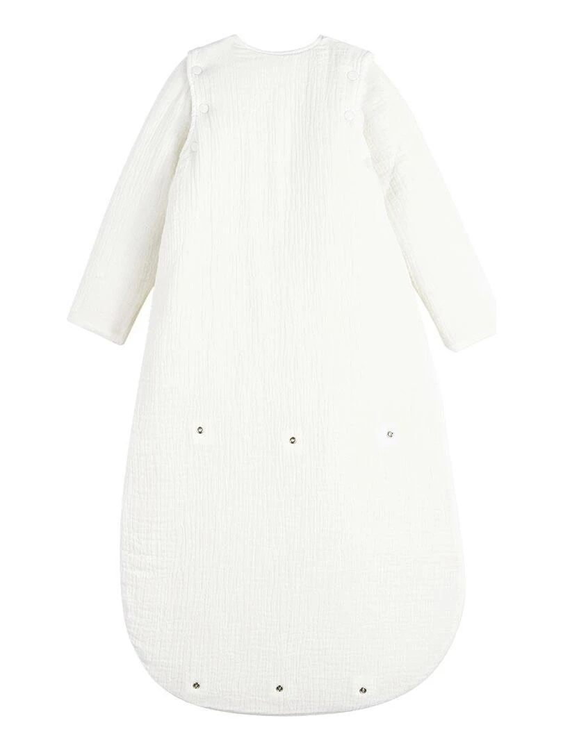Gigoteuse TOG 2 en gaze de coton avec manches amovibles Masha   Ecru