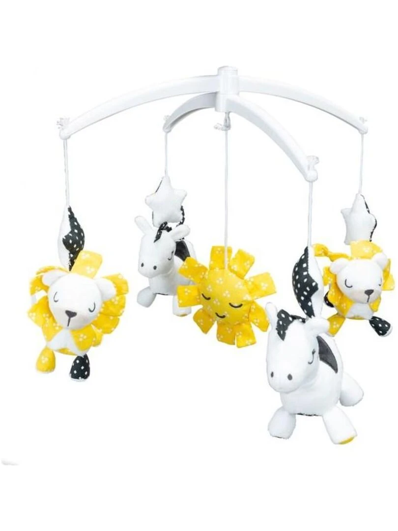 Mobile musical en velours blanc SAUTHON Blanc