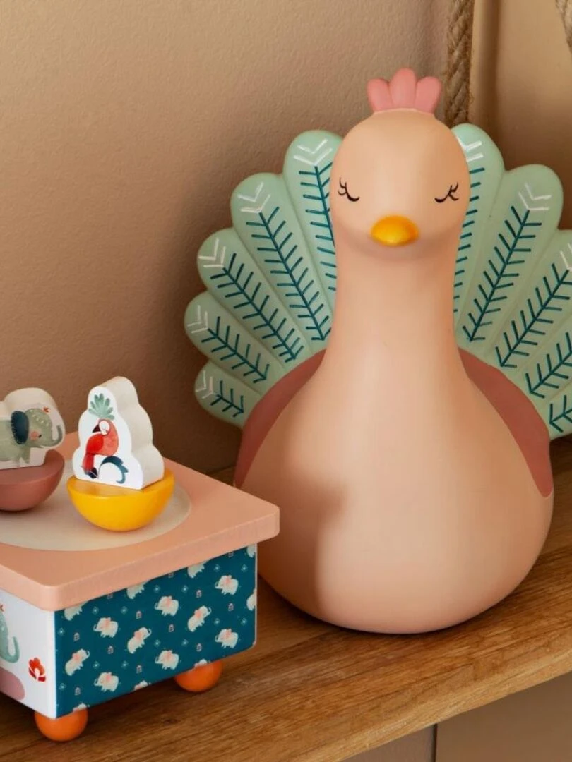 Veilleuse Paon   Rose