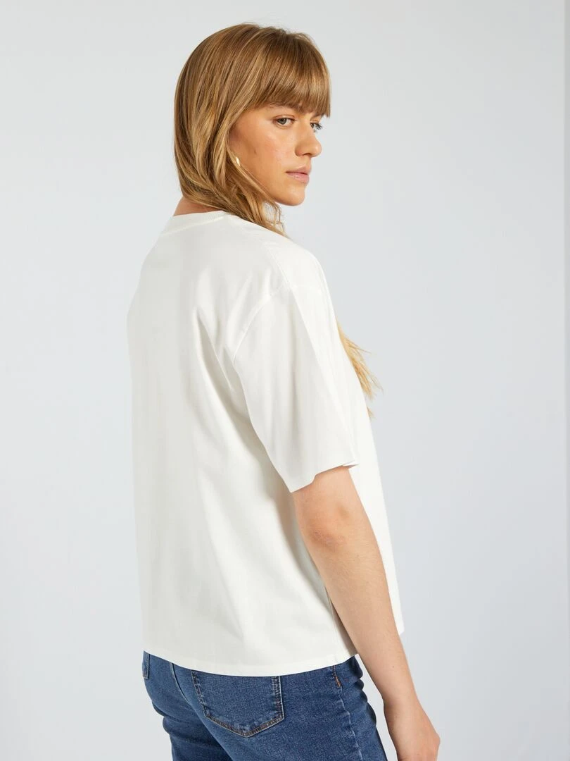 T shirt en maille jersey   Tough Cotton™   blanc