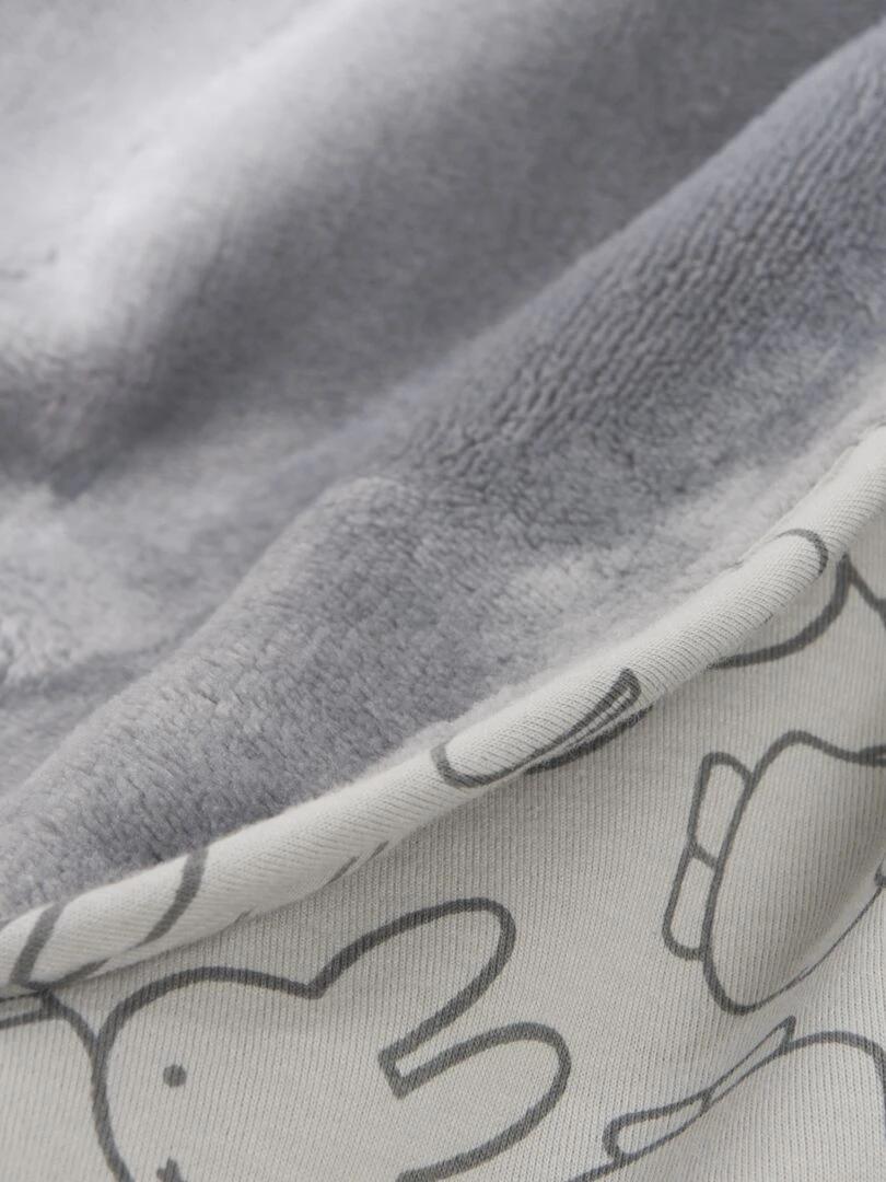 ROBA Couverture de Bébé "miffy®"   80 x 80 cm   Gris   Gris