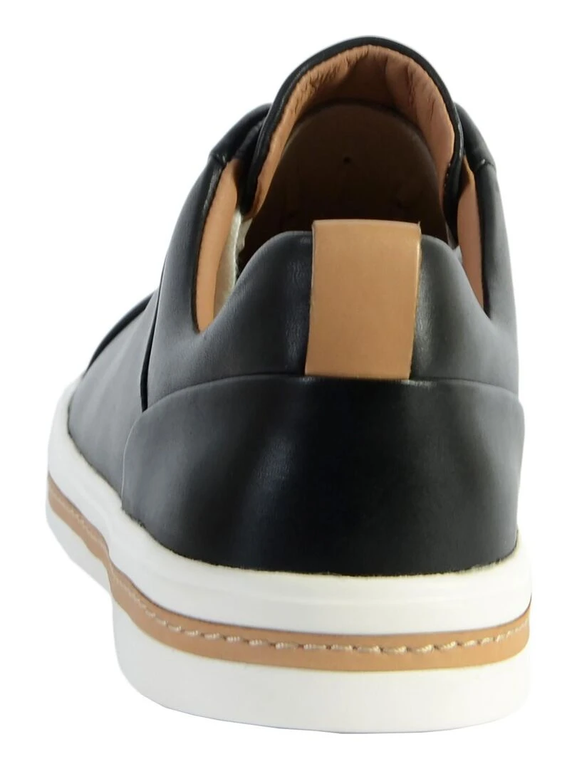 Basket Cuir Clarks Un Maui Lace   Noir