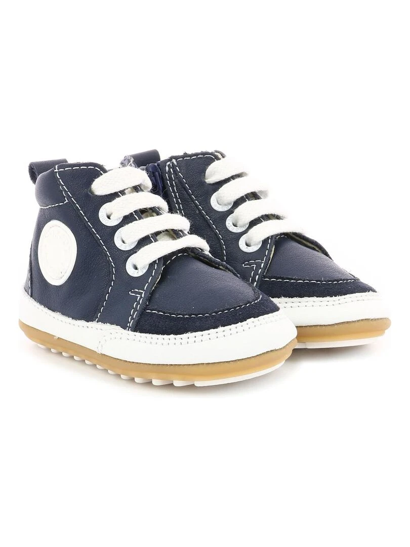Sneakers hautes Cuir Migo Bleu marine