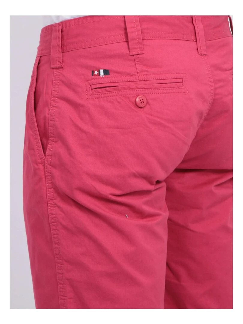 Bermuda chino BAGOO   Rose fushia