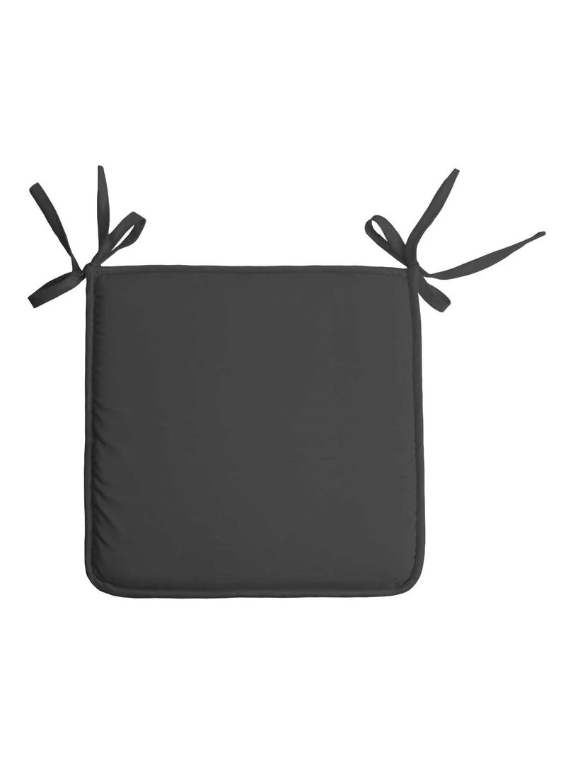 Galette de chaise unie aux multiples couleurs gris anthracite