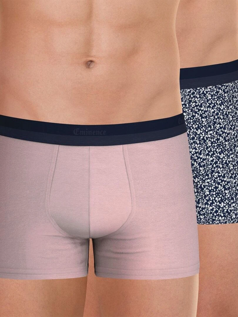 Lot de 2 boxers homme Edition Coton bio Rose