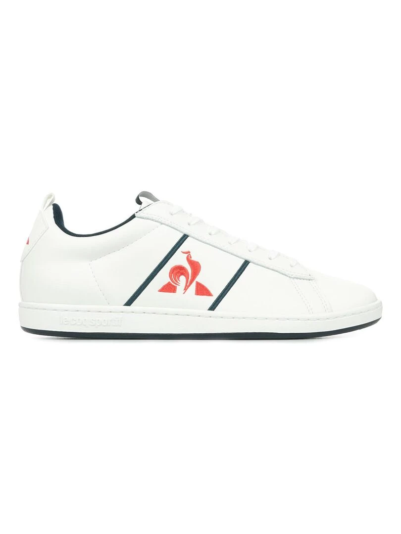 Baskets Le Coq Sportif Court Classic Tricolore Blanc