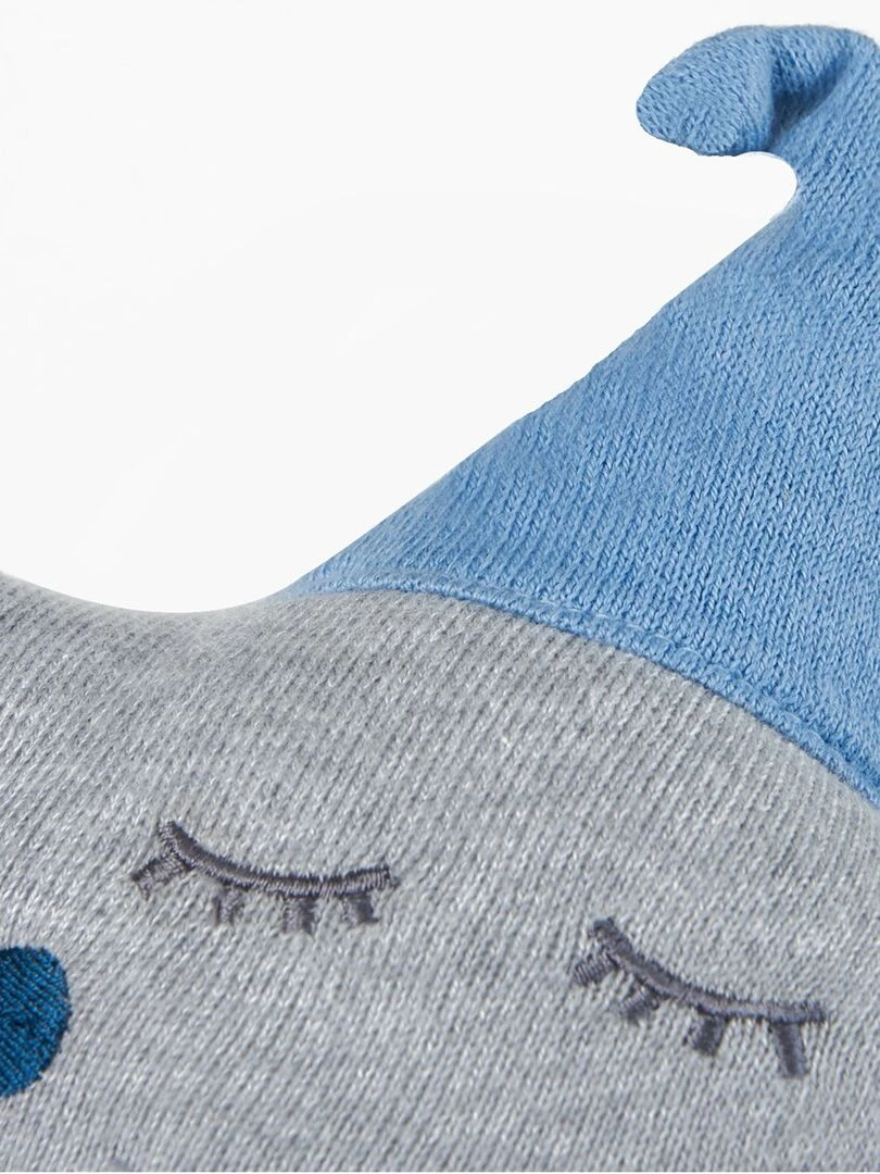 Boîte à musique en coton tricoté étoile   Bleu