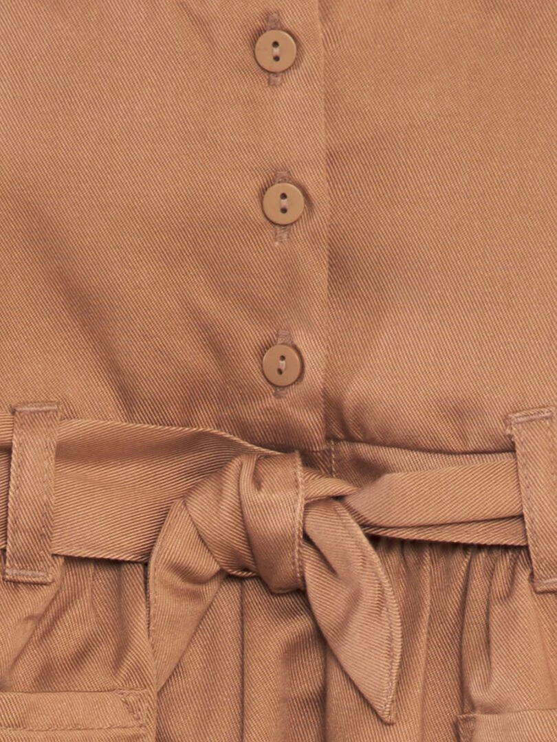 Robe en lyocell évasée   Marron