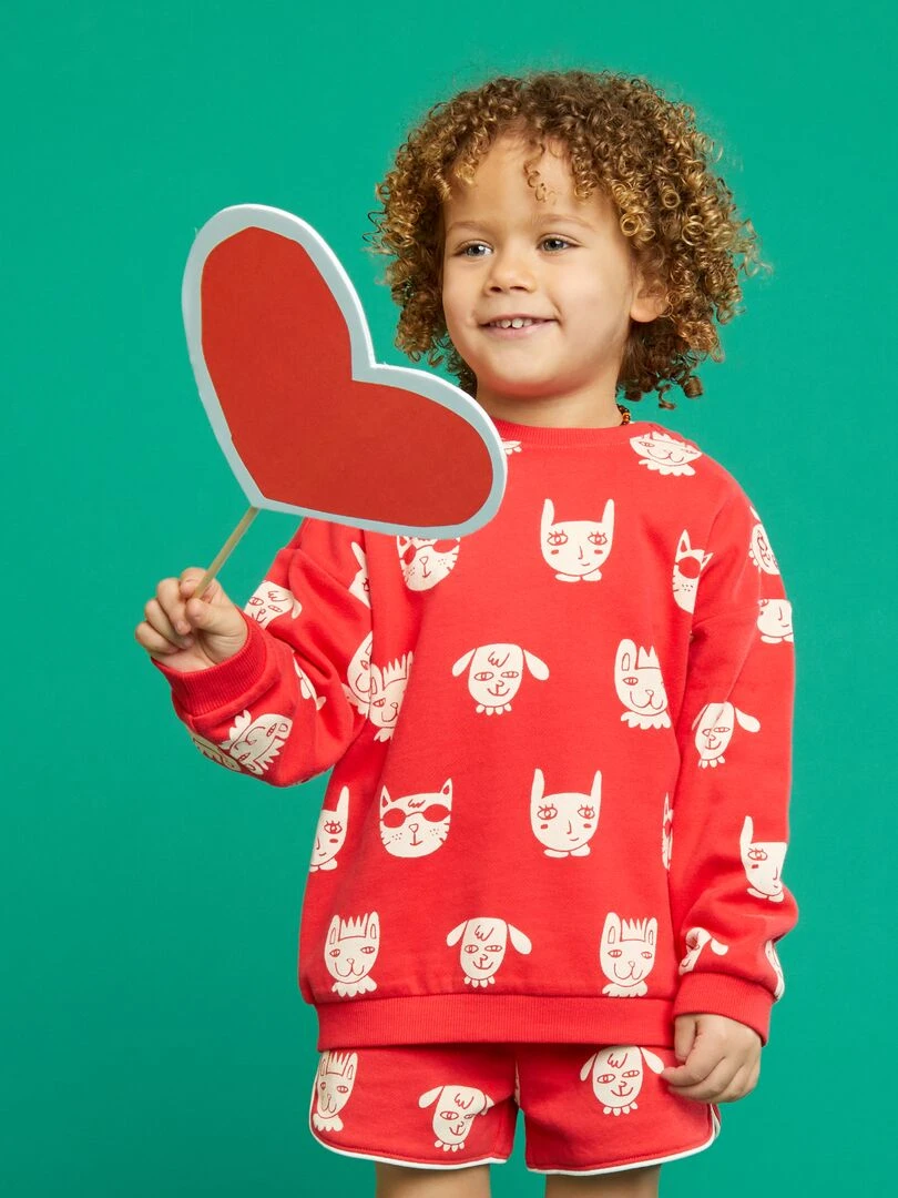 Sweat à col rond X Little Bad Wolf Rouge