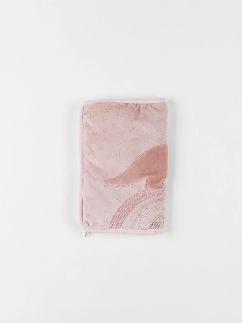 Protège carnet de santé Popsie en Veloudoux®  poudré   Noukie's   Rose