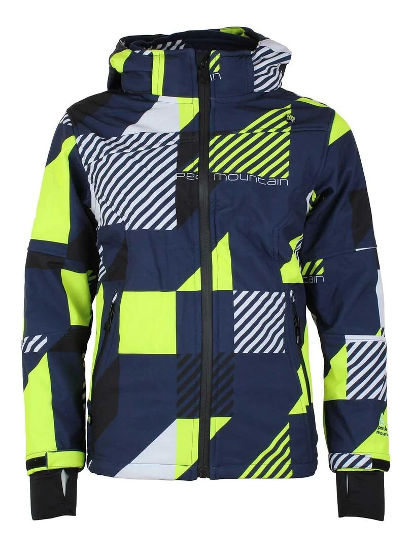 Blouson softshell garçon ECOVER PEAK MOUNTAIN Bleu marine