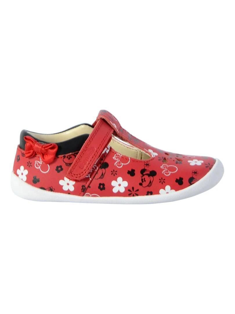 Ballerine Cuir Clarks Enfant Roamer Bow Rouge