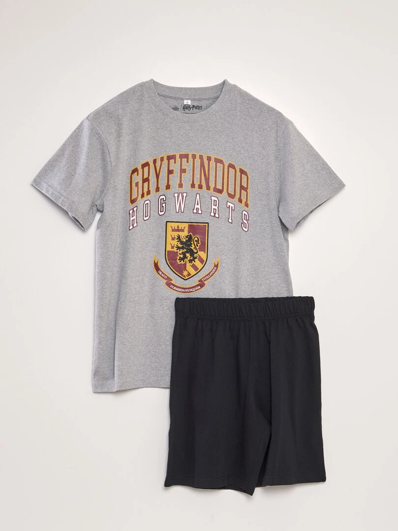 Ensemble pyjama 'Harry Potter' 2 pièces Gris