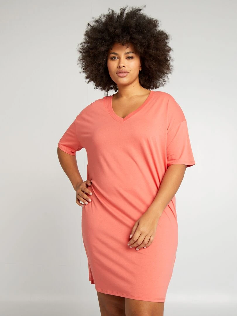 Robe tee shirt large   Orange