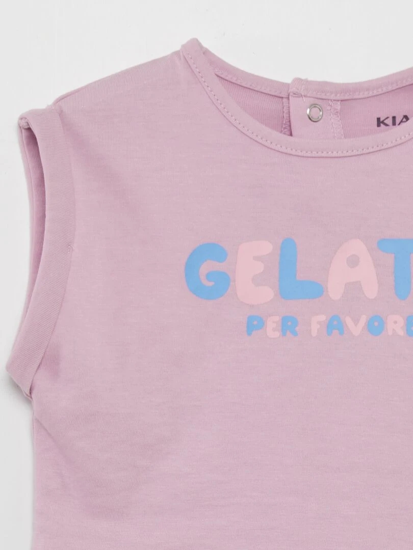 T shirt imprimé   Grafik Edition   Lilas