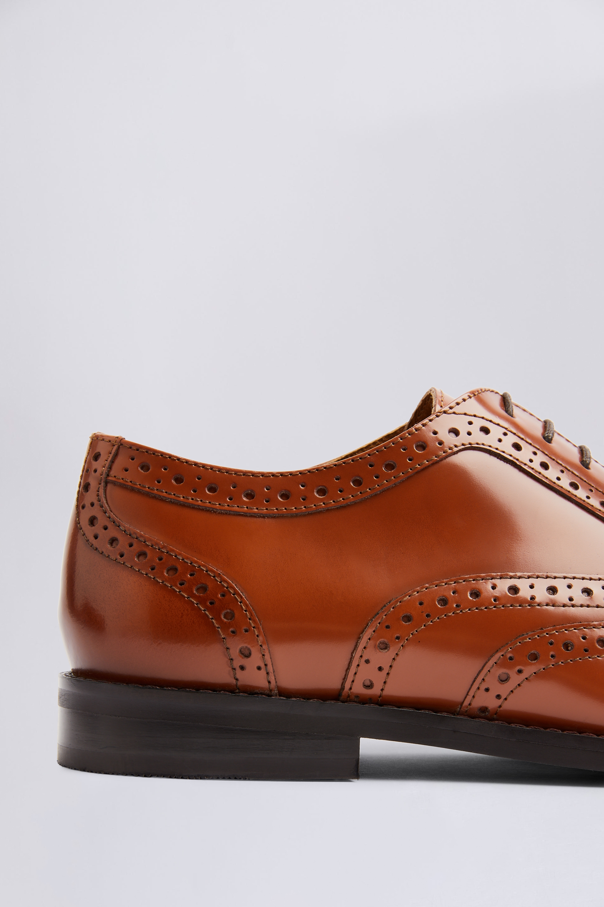 Oxford Tan Brogue Shoes   Buy Online at Moss