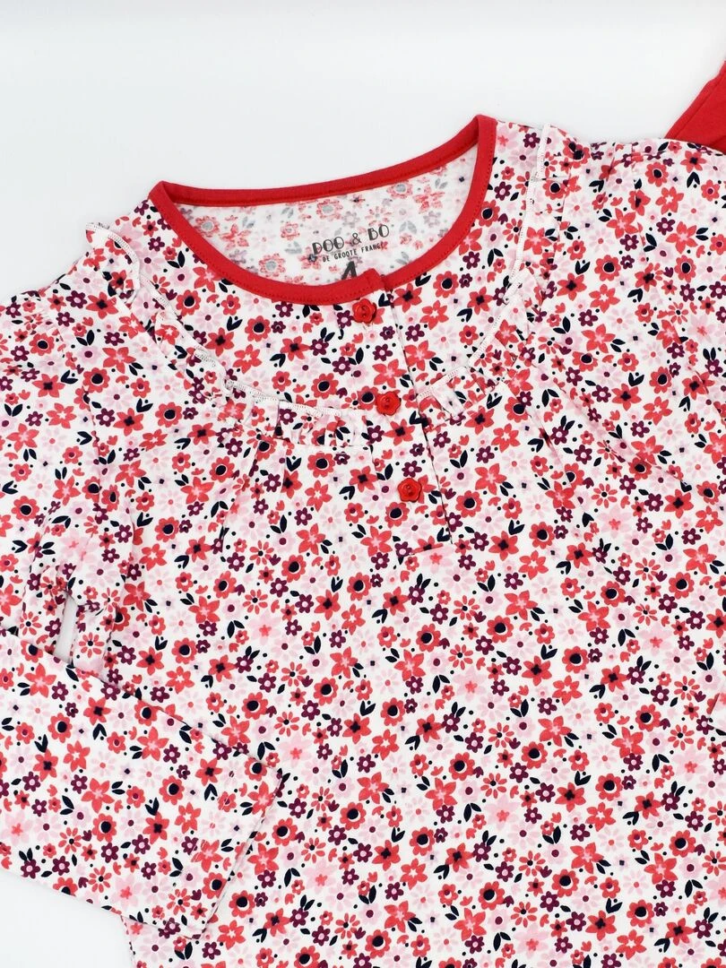 Pyjama Jersey 'flower Power''doo&bo' Rose
