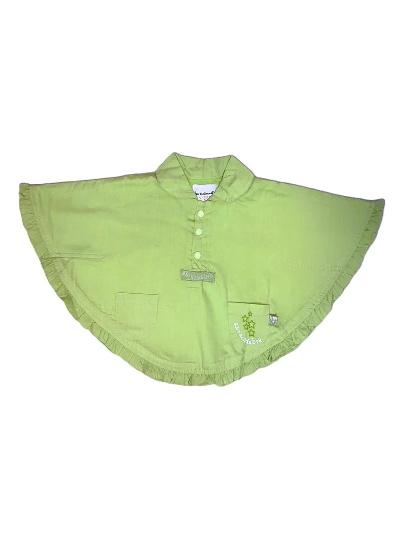 Poncho Petite Fée Les Chatounets Vert anis