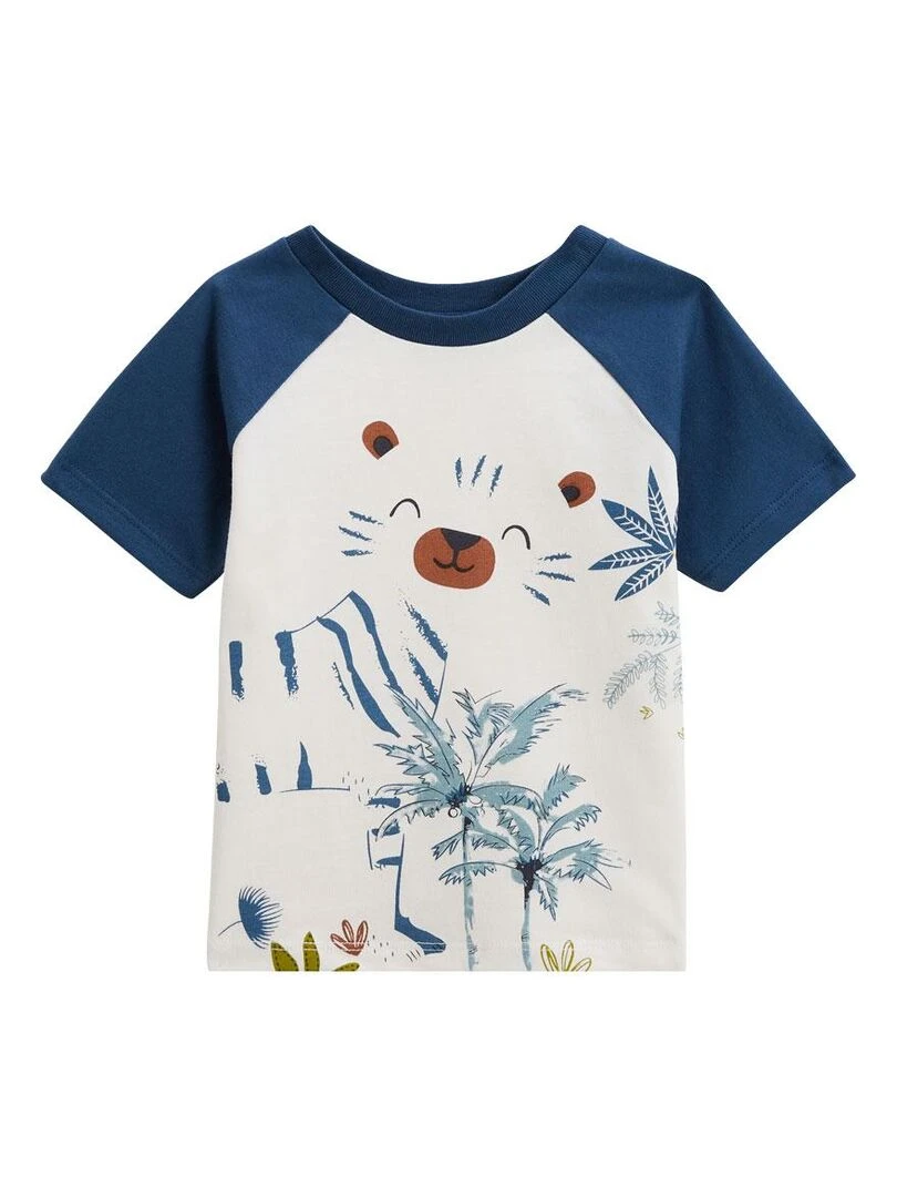 Pyjama enfant manches courtes Kyushu Bleu
