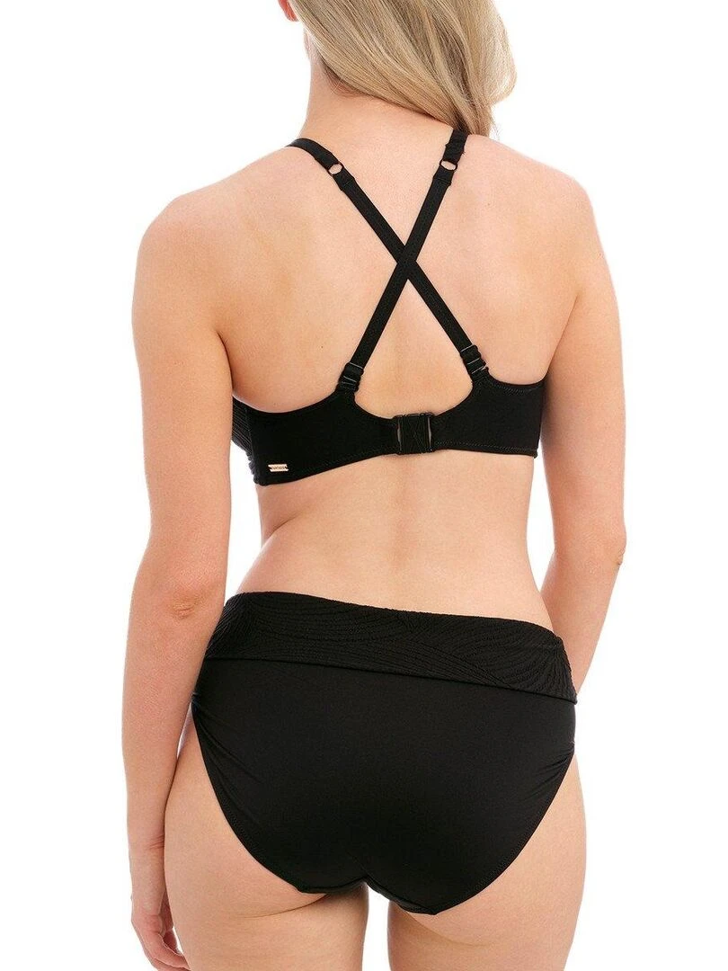 Bas de maillot de bain taille haute Ottawa   Noir