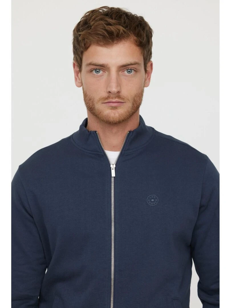 Lee Cooper   Sweatshirt manches longues coton regular EMOLI   Bleu marine