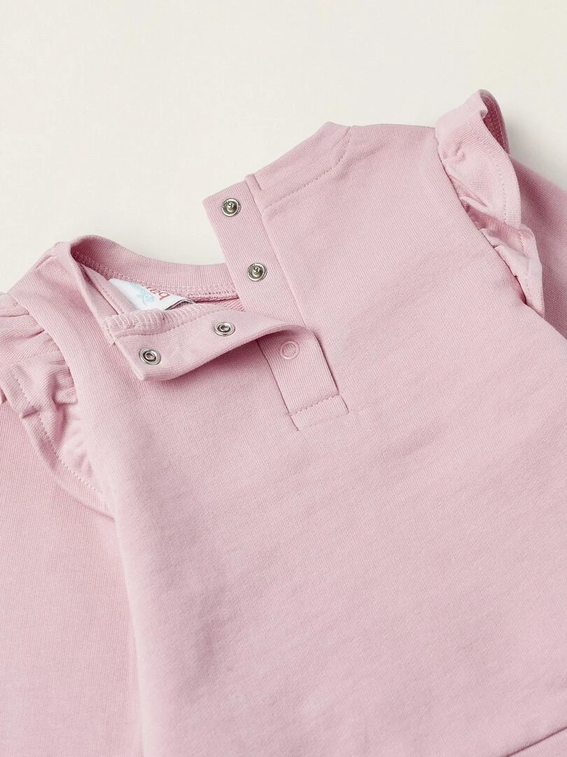 Sweat + Pantalon en Coton pour Nouveau Né 'Winnie The Pooh'  NATURE TAKEOVER   Rose