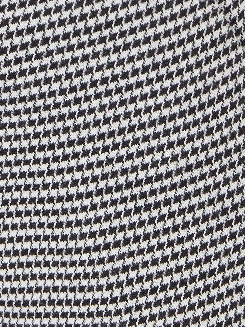Pantalon 7/8ème enfilable maille milano stretch   Damart   Noir Blanc