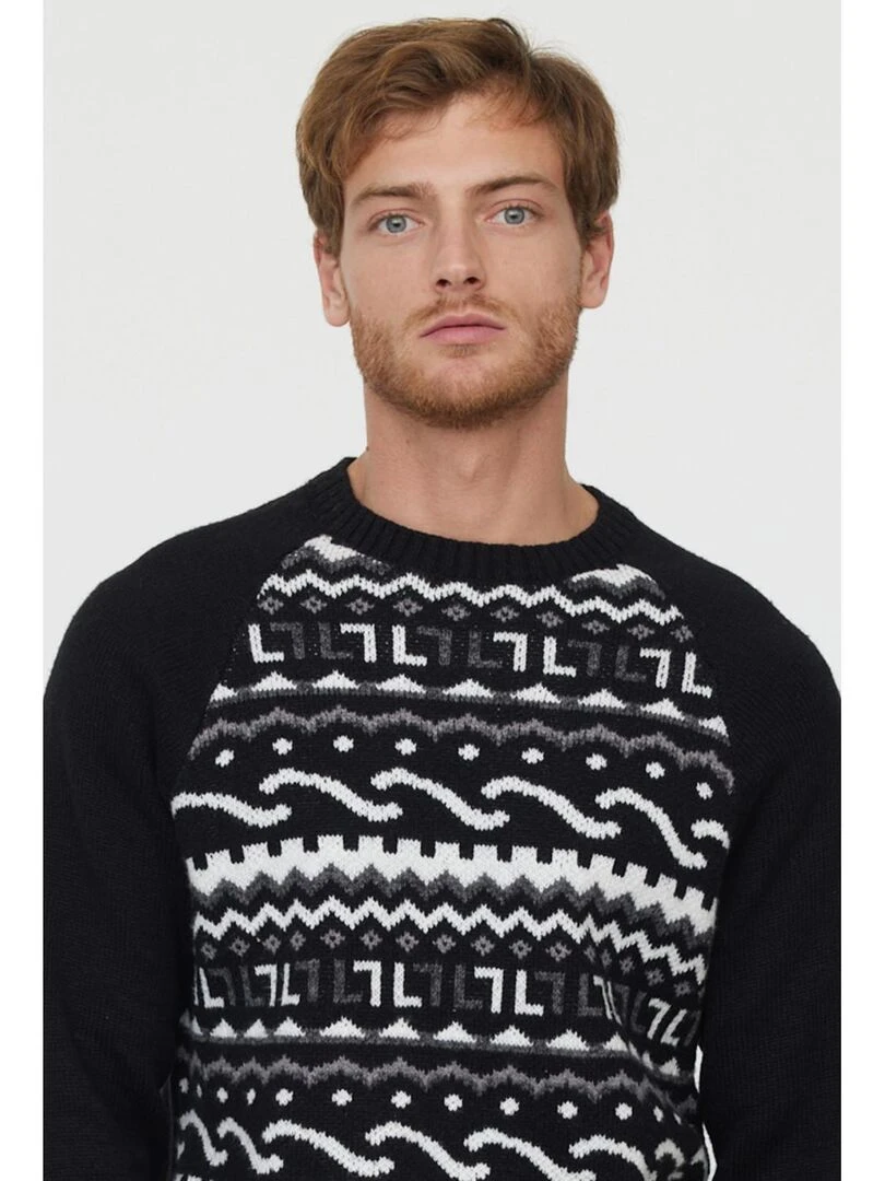 Lee Cooper   Pull manches longues coton regular CONAN   Noir