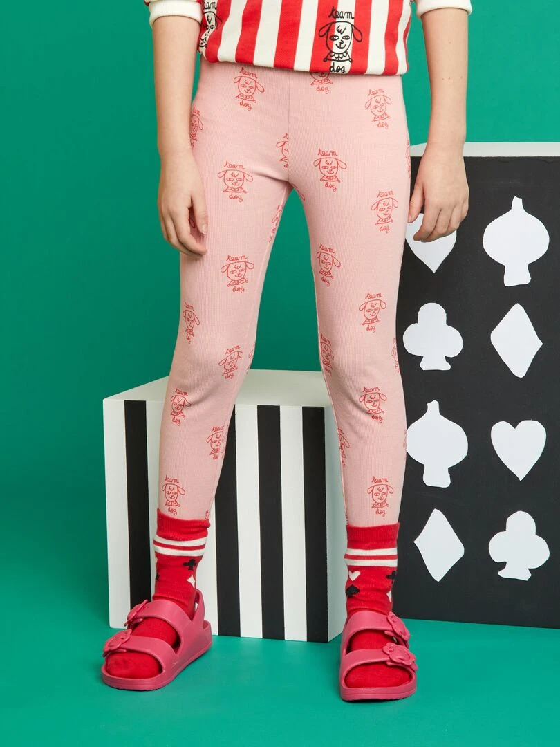Legging côtelé X Little Bad Wolf Rose