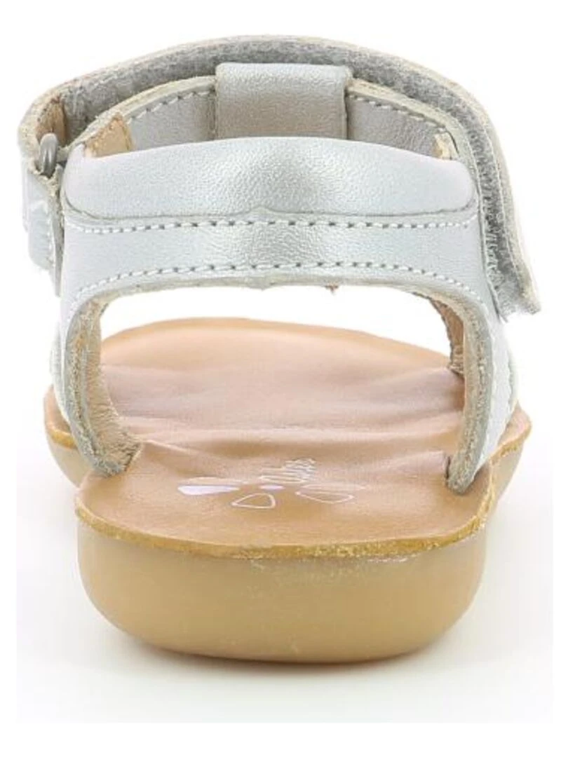 Sandales Cuir Terry   Argent