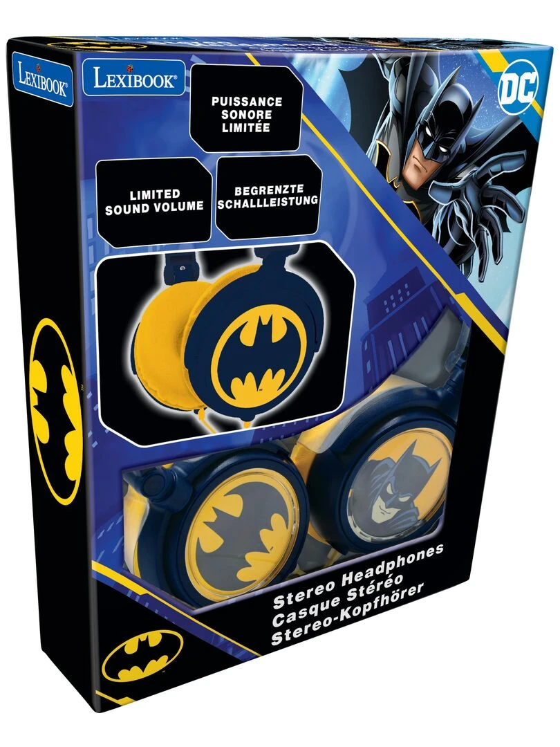 Casque audio Batman avec limitation de son   N/A