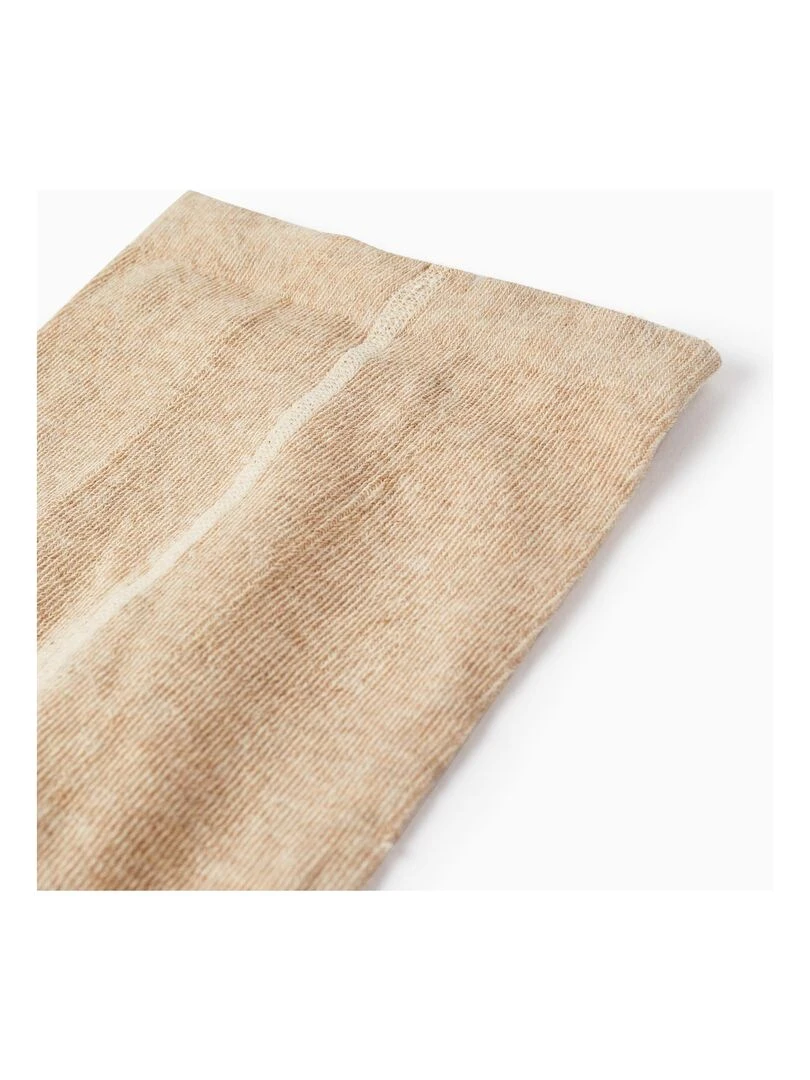 Collants en Tricot de Coton pour Fille ESSENTIALS LINE Beige clair