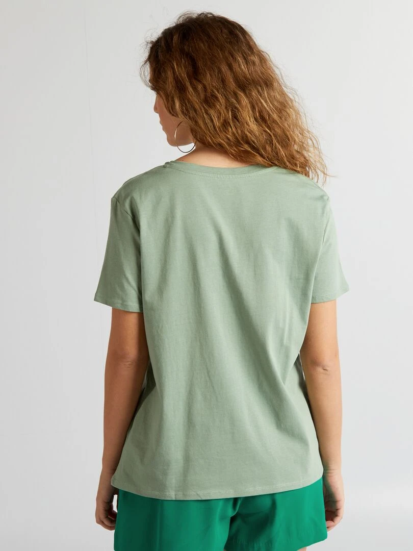 T shirt basique   Vert