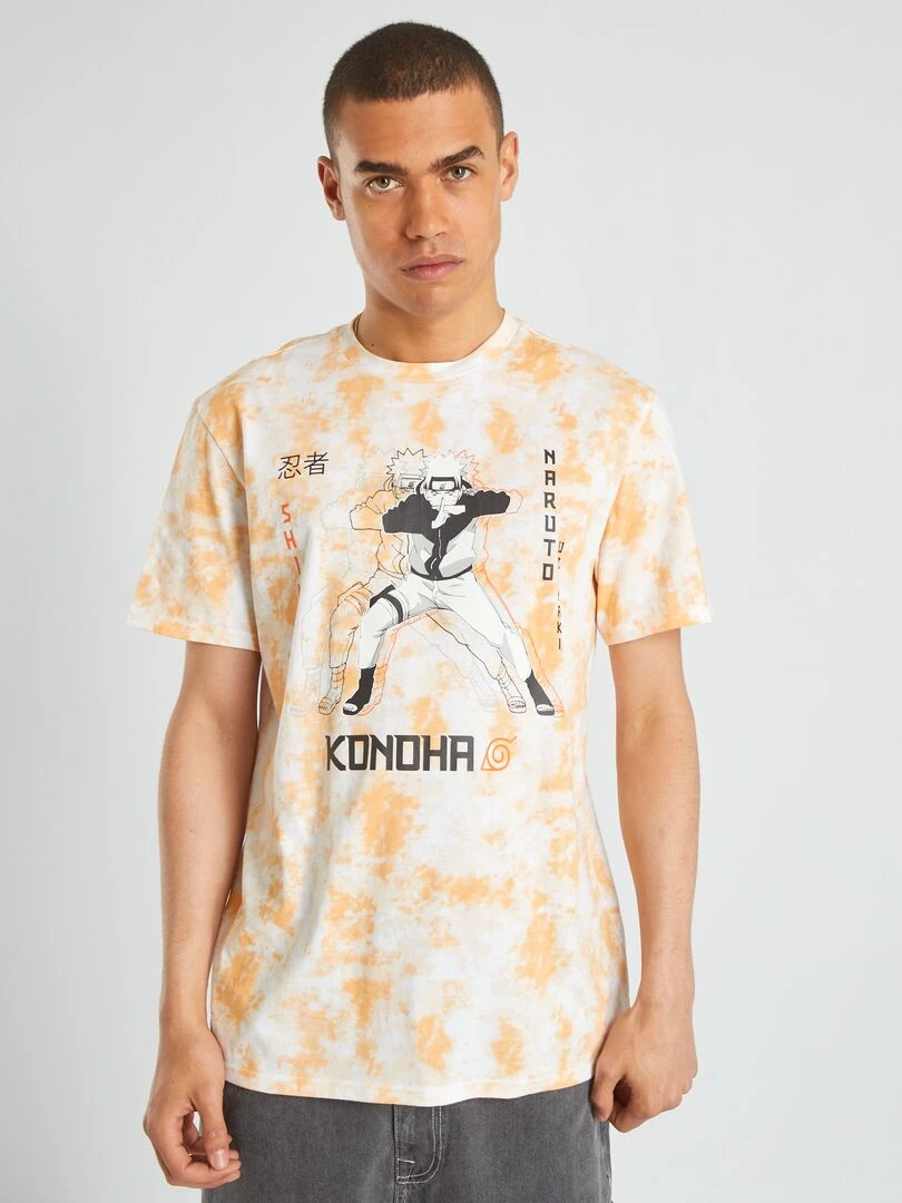 T shirt 'Naruto' manches courtes   Orange