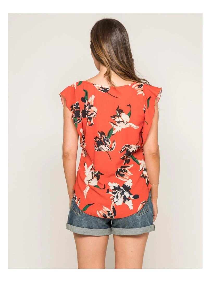 Blouse imprimée FORAGE   Orange