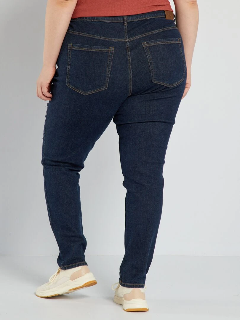 Jean slim à taille haute   L32   Brut